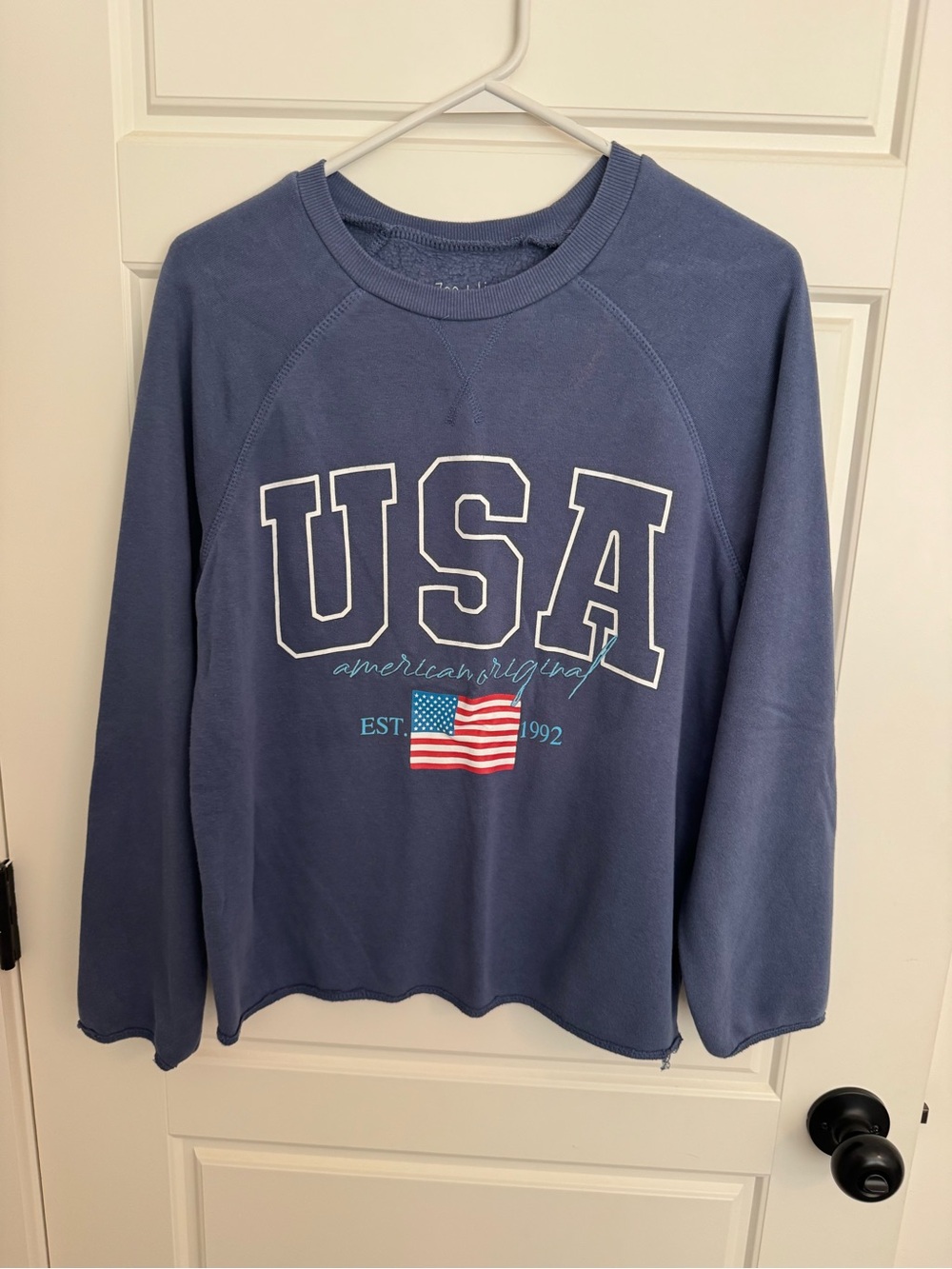 Zoe + Liv USA Crewneck Sweatshirt - Blue